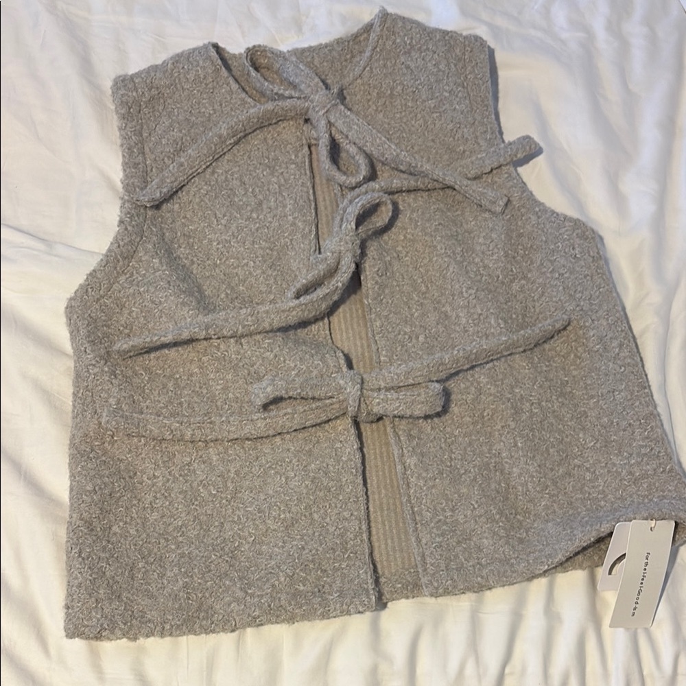 Women's Gray Sweater Vest